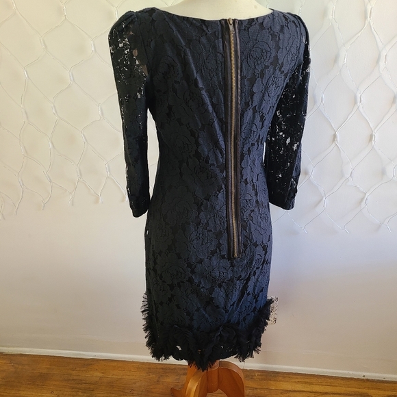 Jonathan Martin Cocktail Dress / Black / Lace / Size 12 - Picture 6 of 8